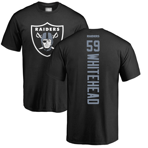Men Oakland Raiders Black Tahir Whitehead Backer NFL Football #59 T Shirt->oakland raiders->NFL Jersey